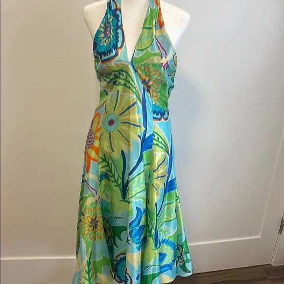 Ralph Lauren | Dresses | Euc Ralph Lauren Floral Halter Dress | Poshmark
